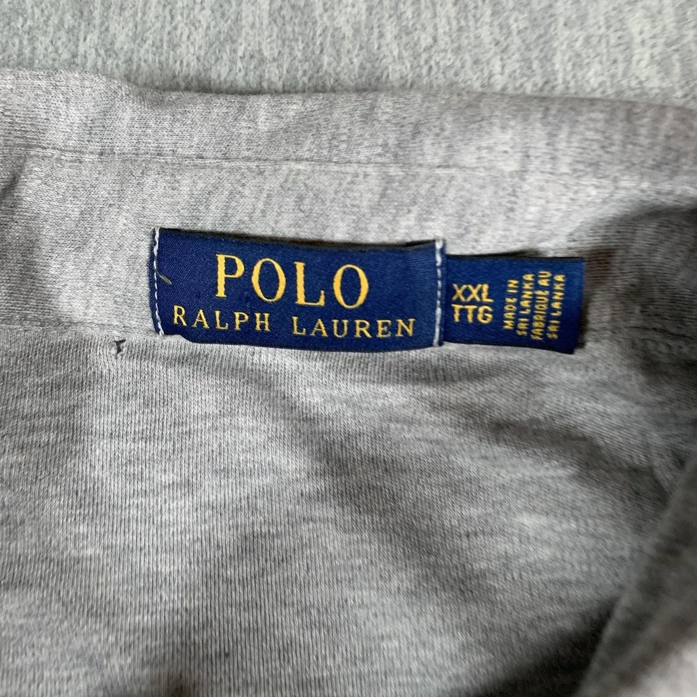 Polo Ralph Lauren Polo Shirt Mens 2XL‎ Gray Heather Big Pony Short Sleeve